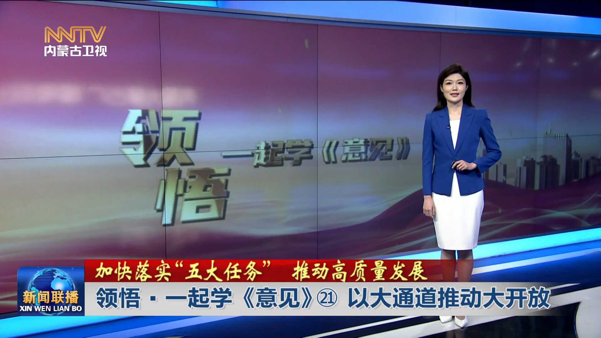 加快落實“五大任務(wù)” 推動高質(zhì)量發(fā)展丨領(lǐng)悟·一起學《意見》? 以大通道推動大開放