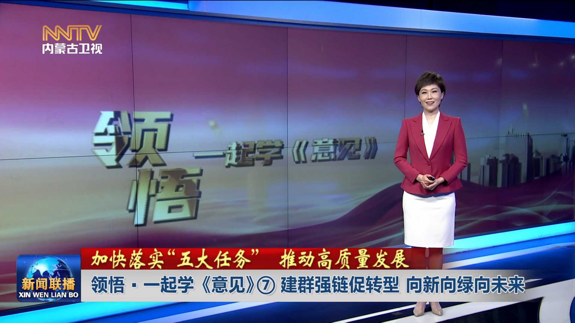 加快落實“五大任務(wù)” 推動高質(zhì)量發(fā)展丨 領(lǐng)悟·一起學《意見》⑦建群強鏈促轉(zhuǎn)型 向新向綠向未來