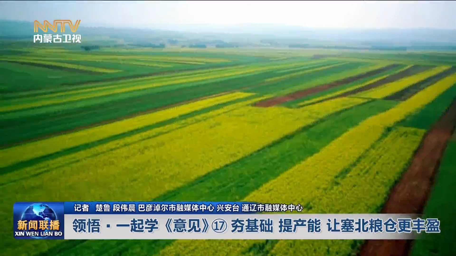 加快落實“五大任務(wù)” 推動高質(zhì)量發(fā)展丨領(lǐng)悟·一起學《意見》?夯基礎(chǔ) 提產(chǎn)能 讓塞北糧倉更豐盈